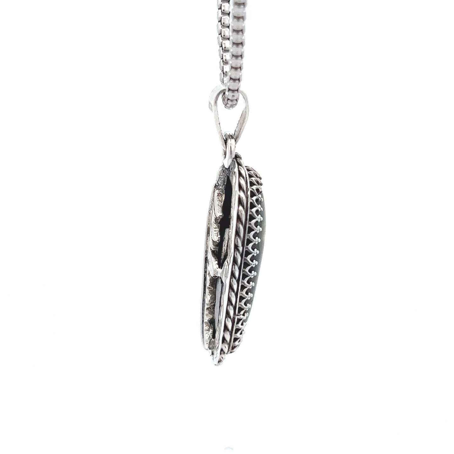 Silver Pendant w/ Amazonite