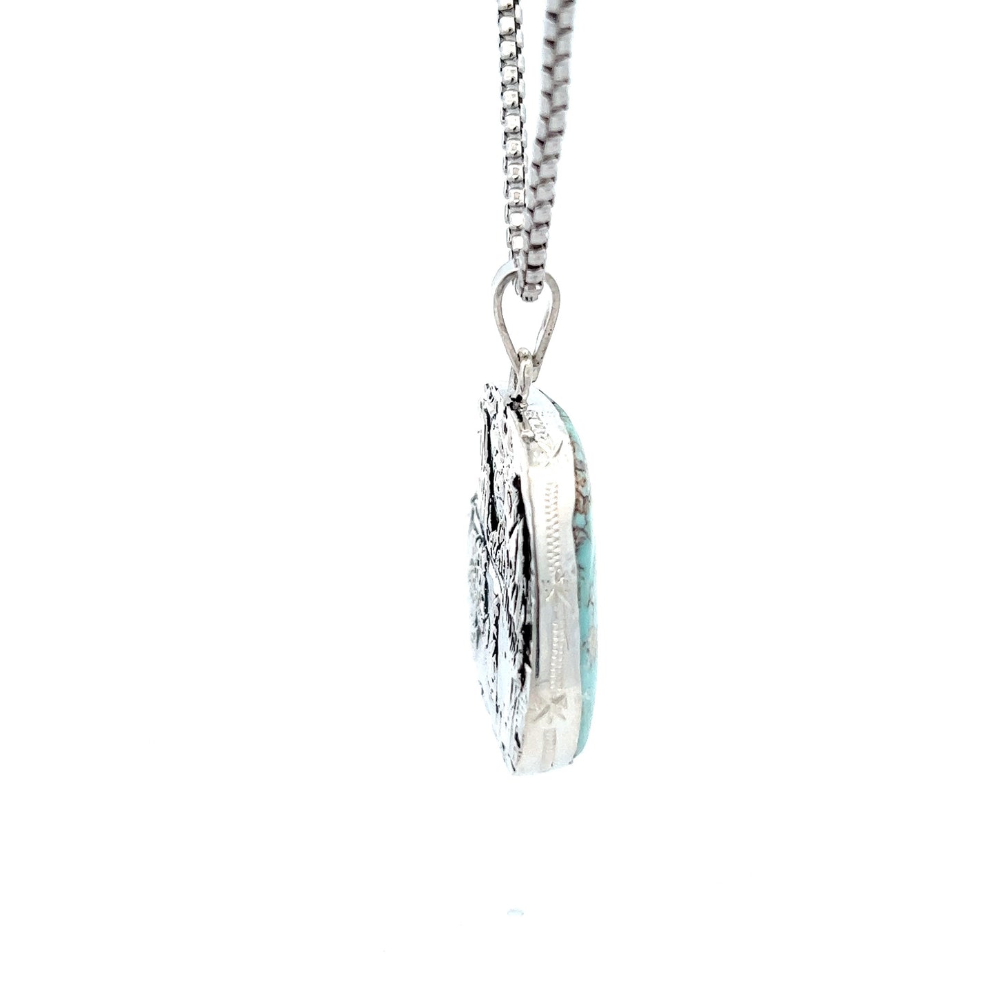 Silver Turquoise Yosemite Pendant