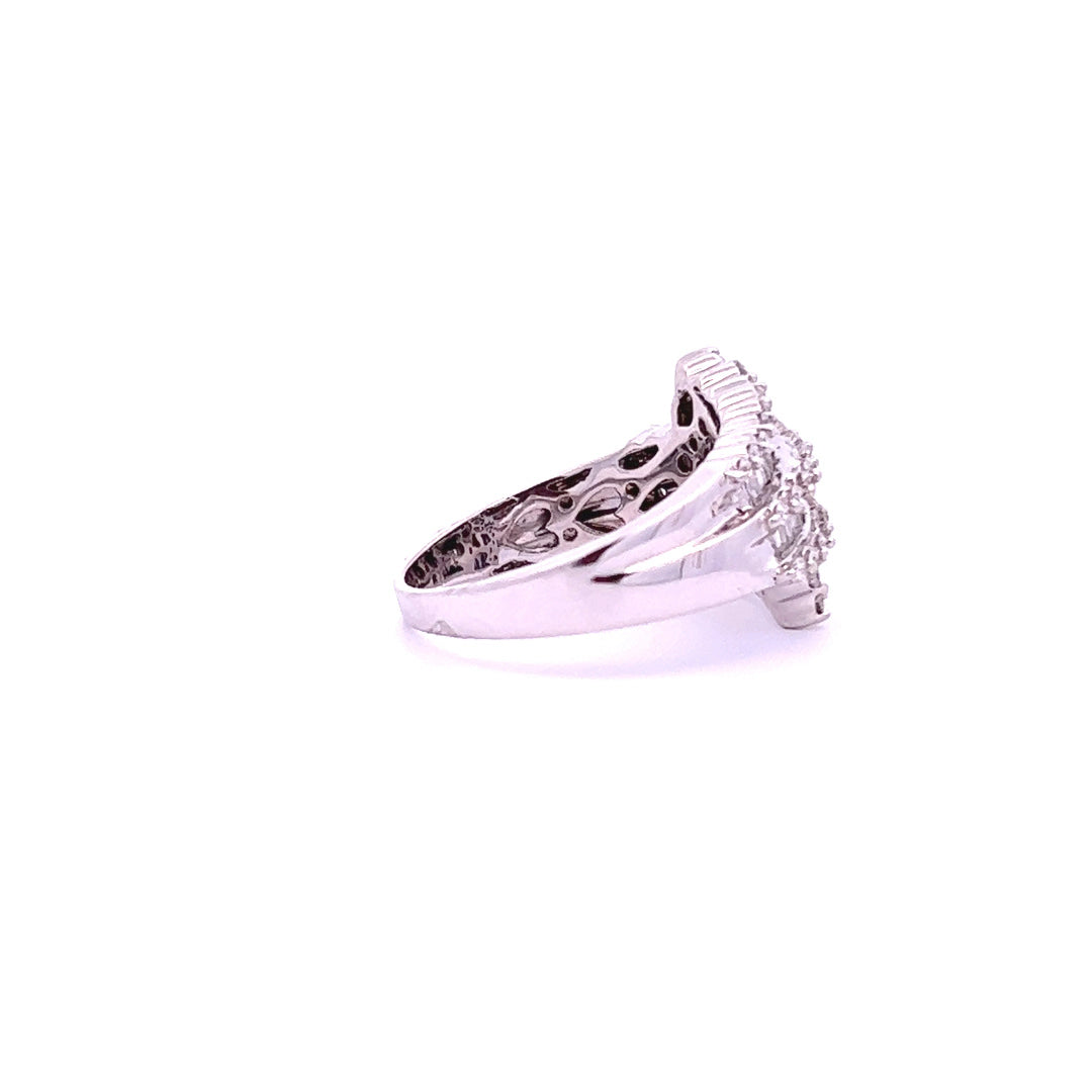14Kt W-Gold Ring, Size 7