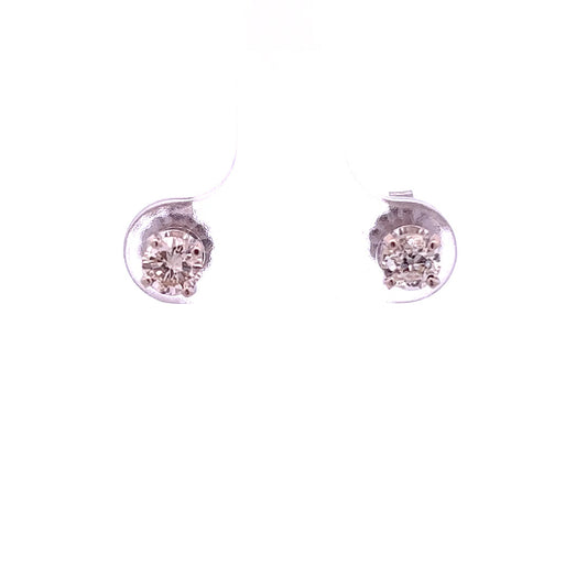 14Kt W-Gold Diamonds Studs