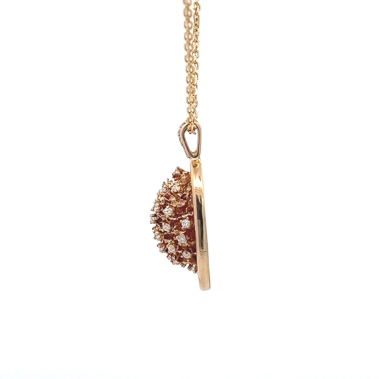 14Kt Y-Gold Pinecone Pendent