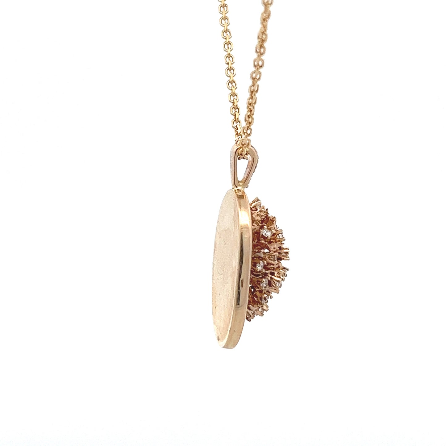 14Kt Y-Gold Pinecone Pendent