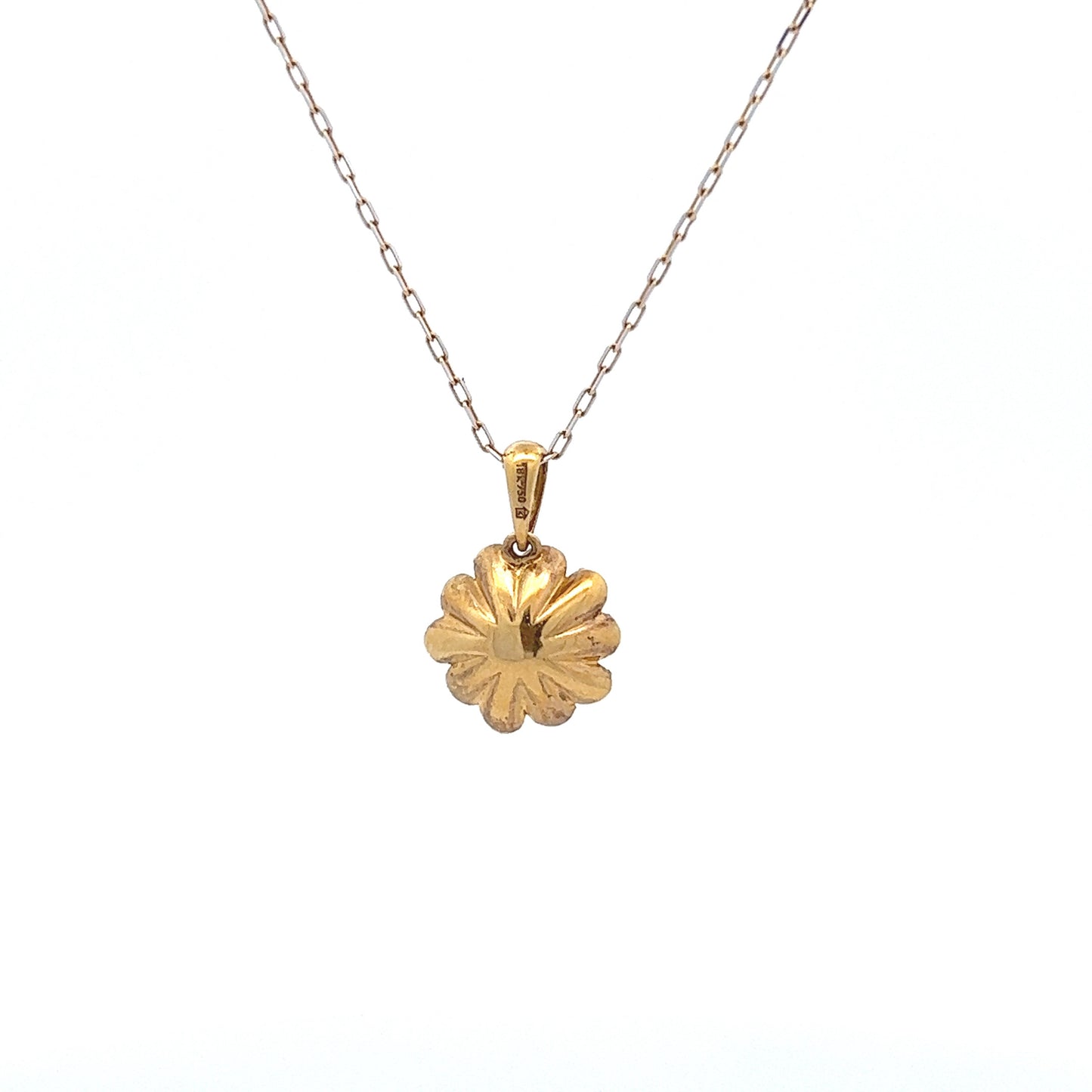 14kt Y-Gold Flower Necklace