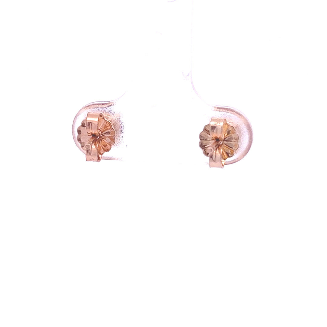 14Kt Y-Gold Earrings Genuine Purple Amethyst