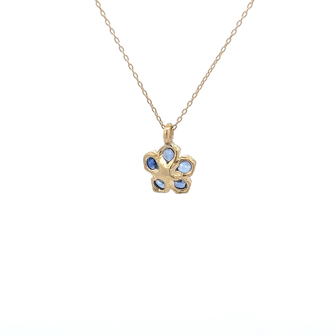 18Kt Y-Gold Blue Sapphire