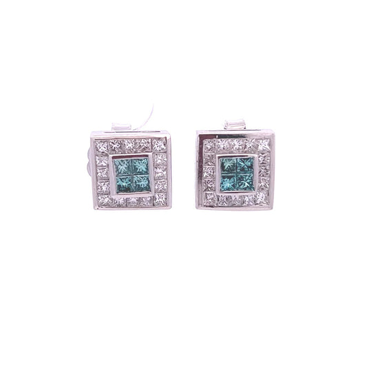 Platinum Stud Style Earrings