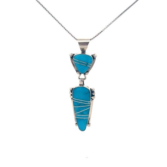 SS Turquoise Pendant